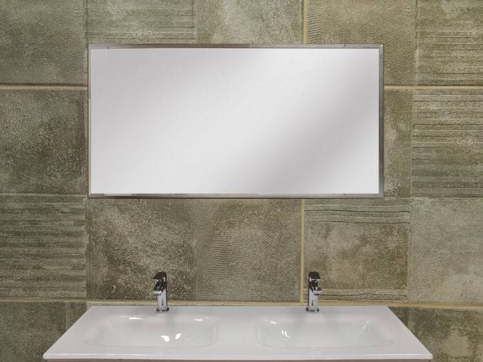 Frameless Rectangular Beveled Edge Bathroom Vanity Mirror
